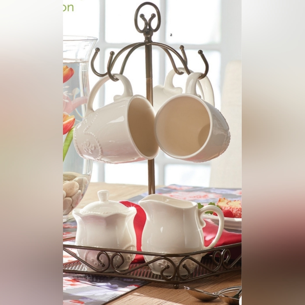 Princess House Bronze Mug Caddy (Caddy only) New -  Portador para Tazas
